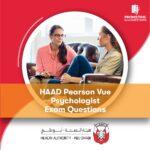 HAAD Pearson Vue Psychologist Exam Questions