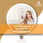 MOH Prometric Nutritionist Exam Questions